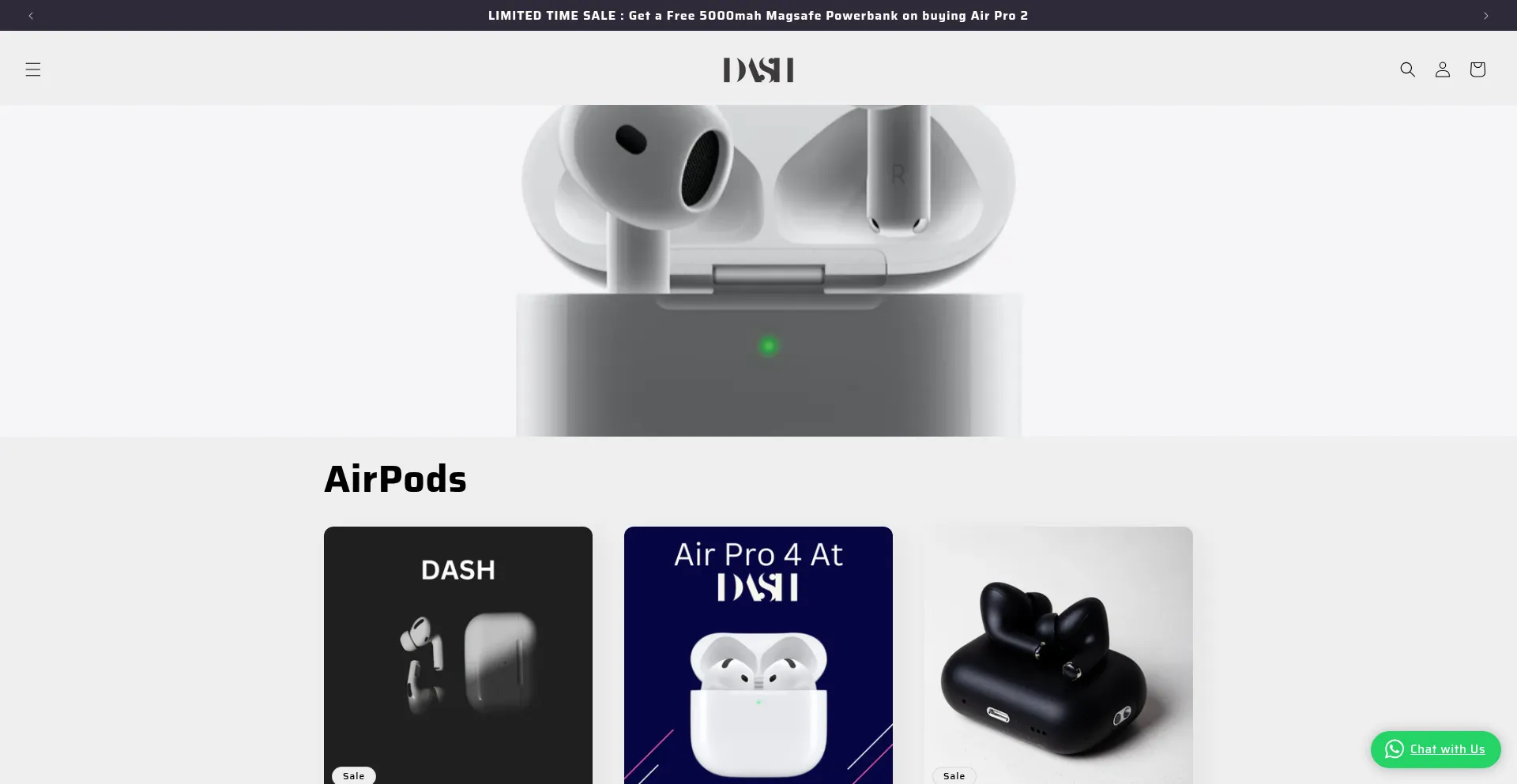 Website screenshot of Dashlifestyle.co