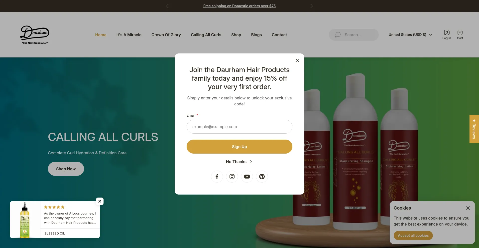 Daurhamhairproducts.com