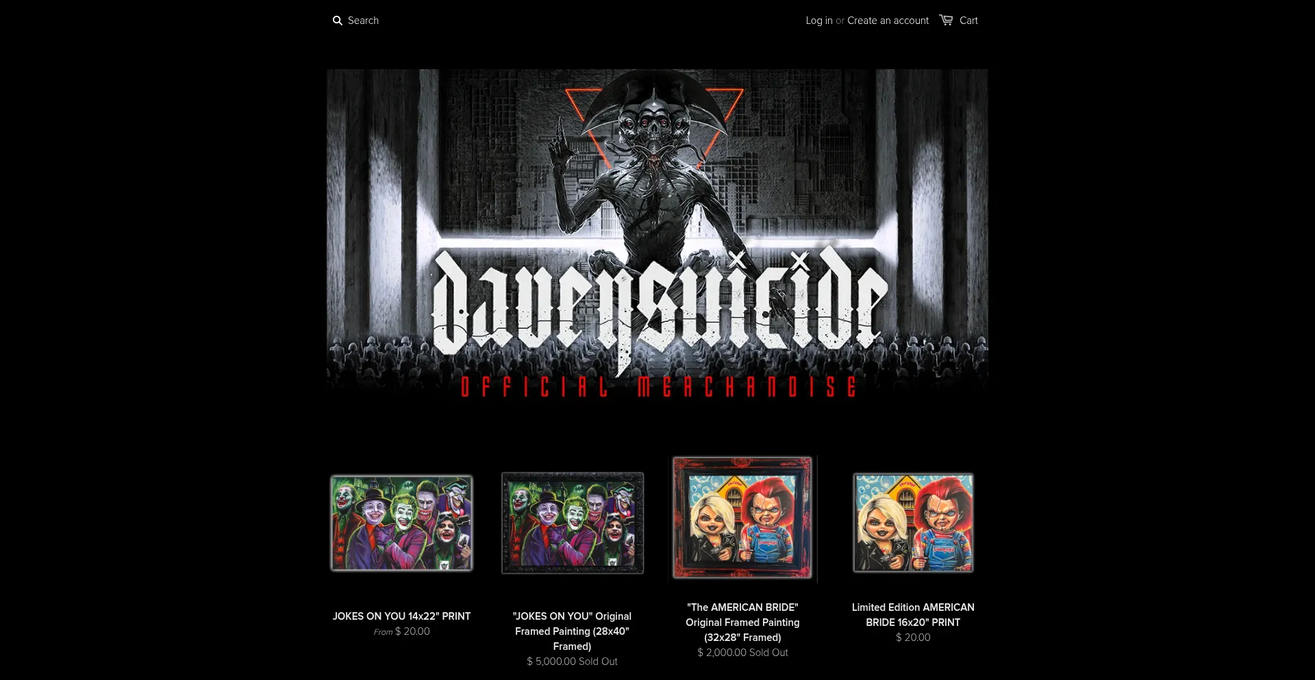Daveysuicidemerch.com