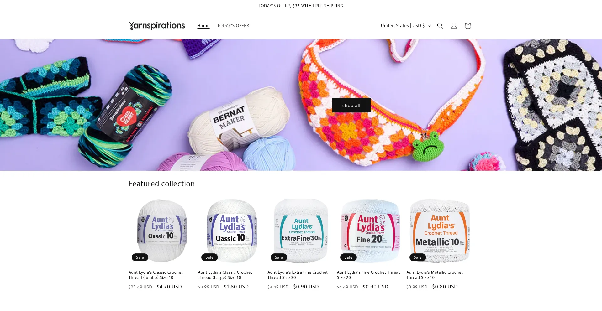 Website screenshot of Davidsgar.shop