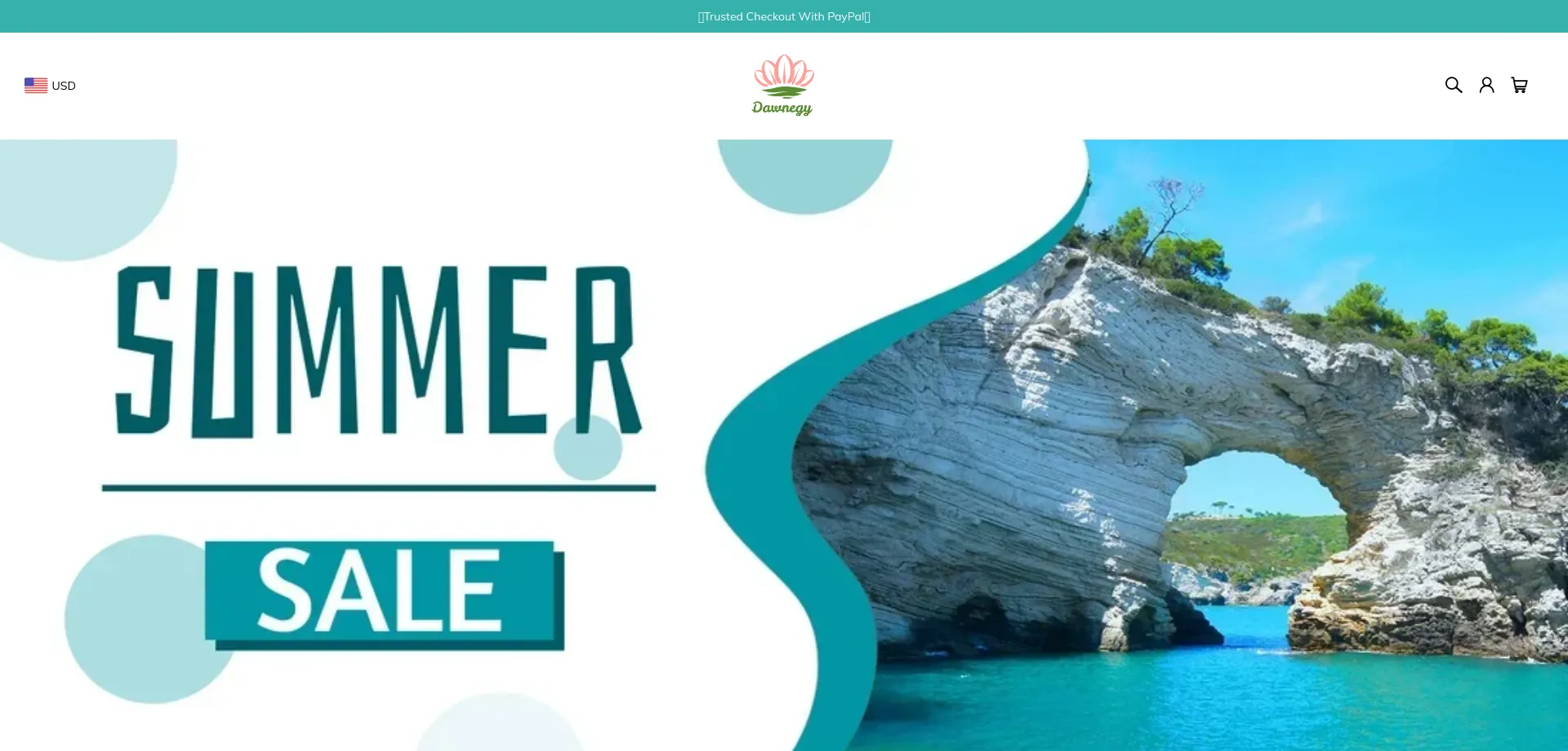 Website screenshot of Dawnegy.com