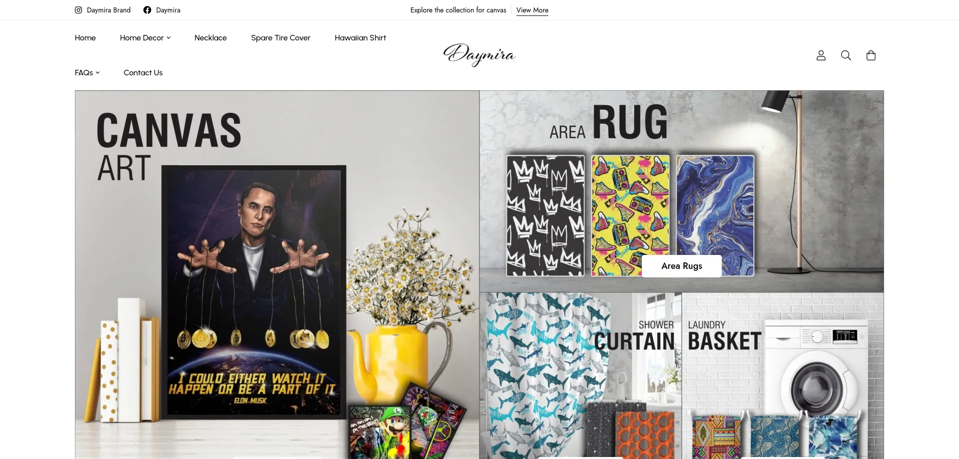 Website screenshot of Daymira.com