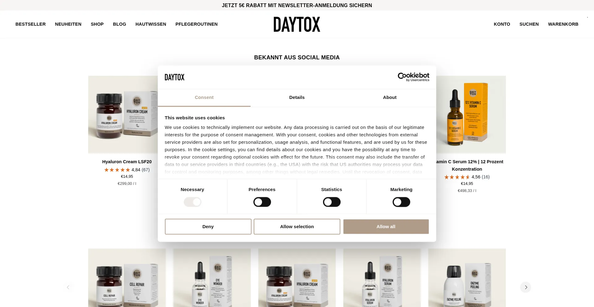 Daytox.de Screenshot