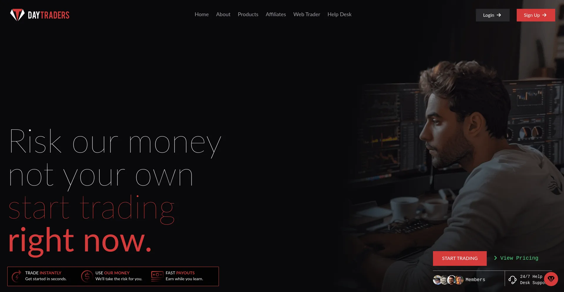 Daytraders.com Screenshot