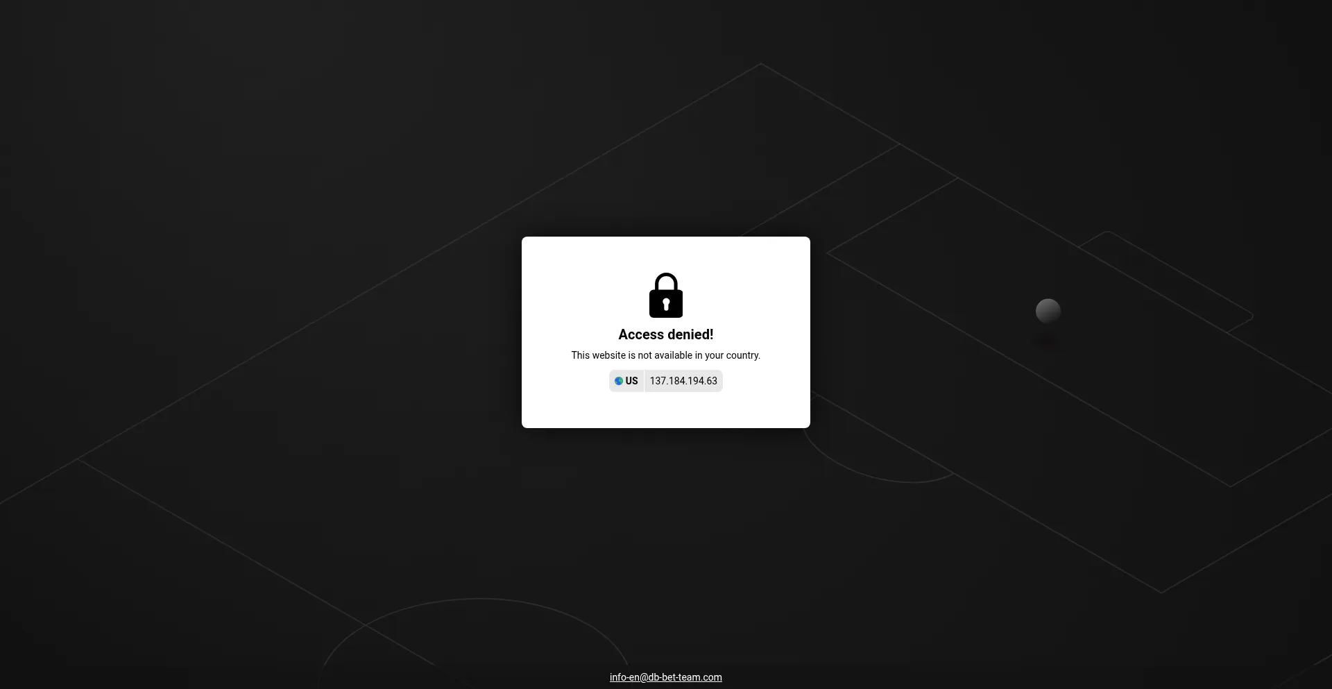Website screenshot of Db-bet.com