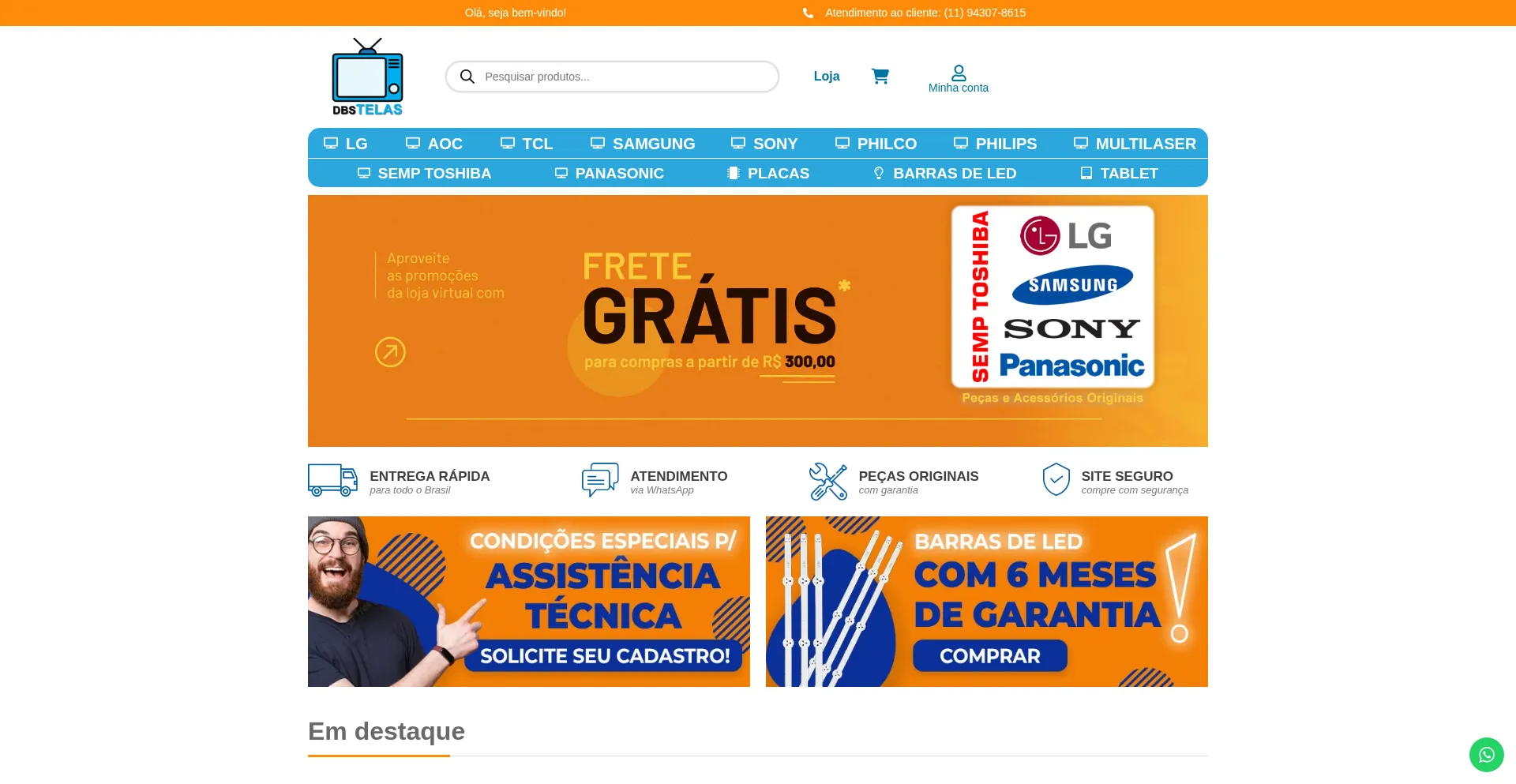 Website screenshot of Dbstelas.com