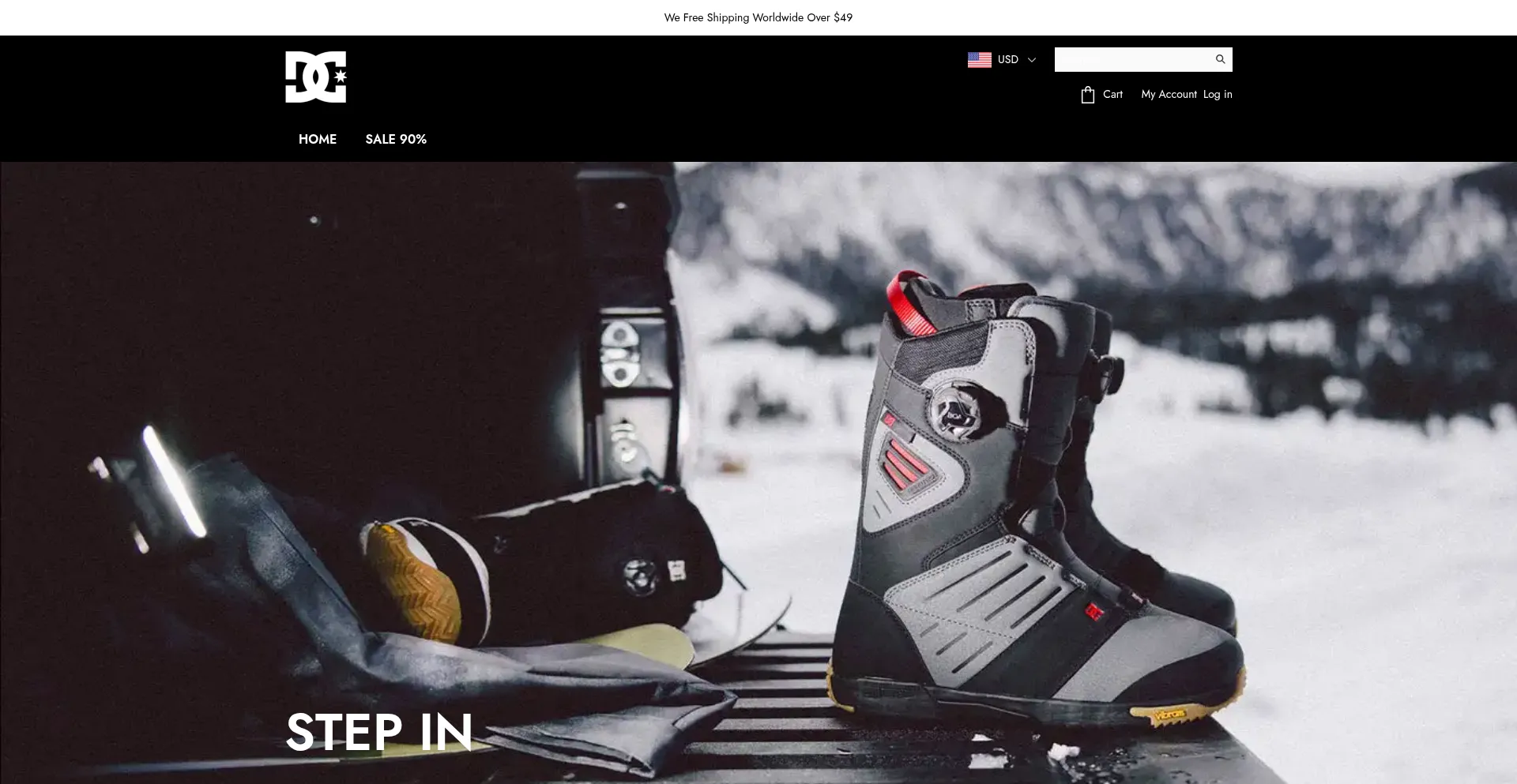 Website screenshot of Dc-clearance.com
