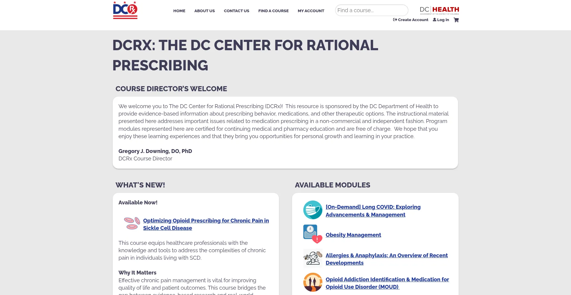 Website screenshot of Dcrxce.com