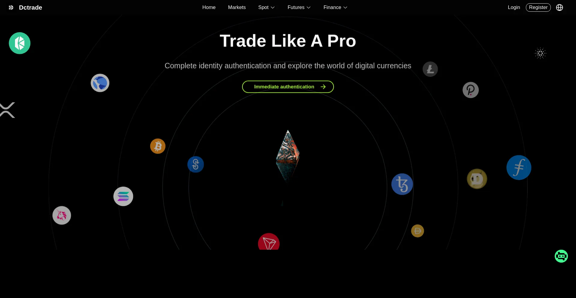 Website screenshot of Dctraded.cc