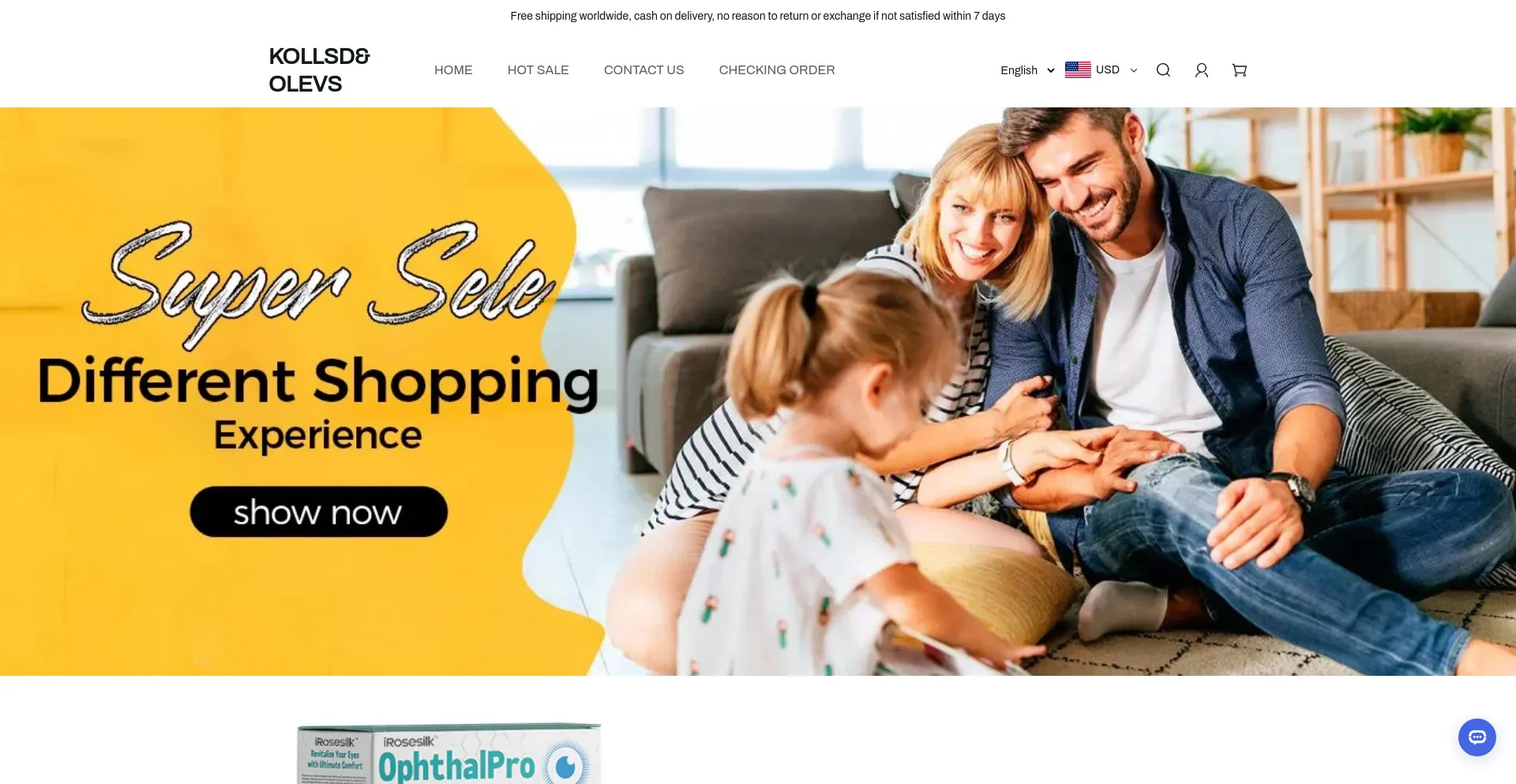 Website screenshot of Ddood.shop