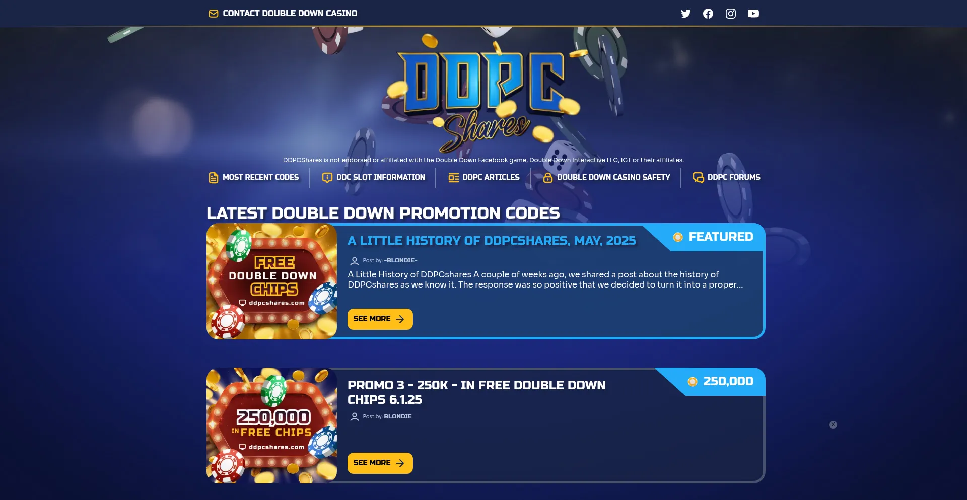 Website screenshot of Ddpcshares.com