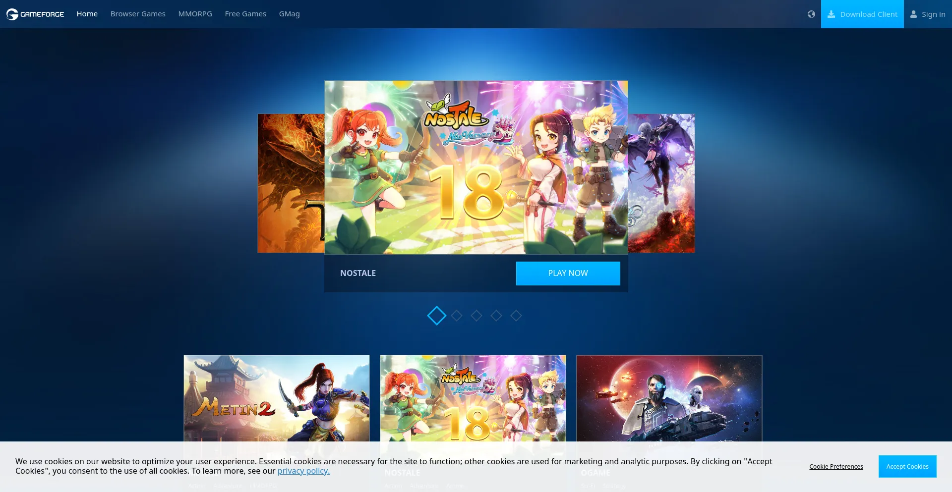 De.gameforge.com Screenshot