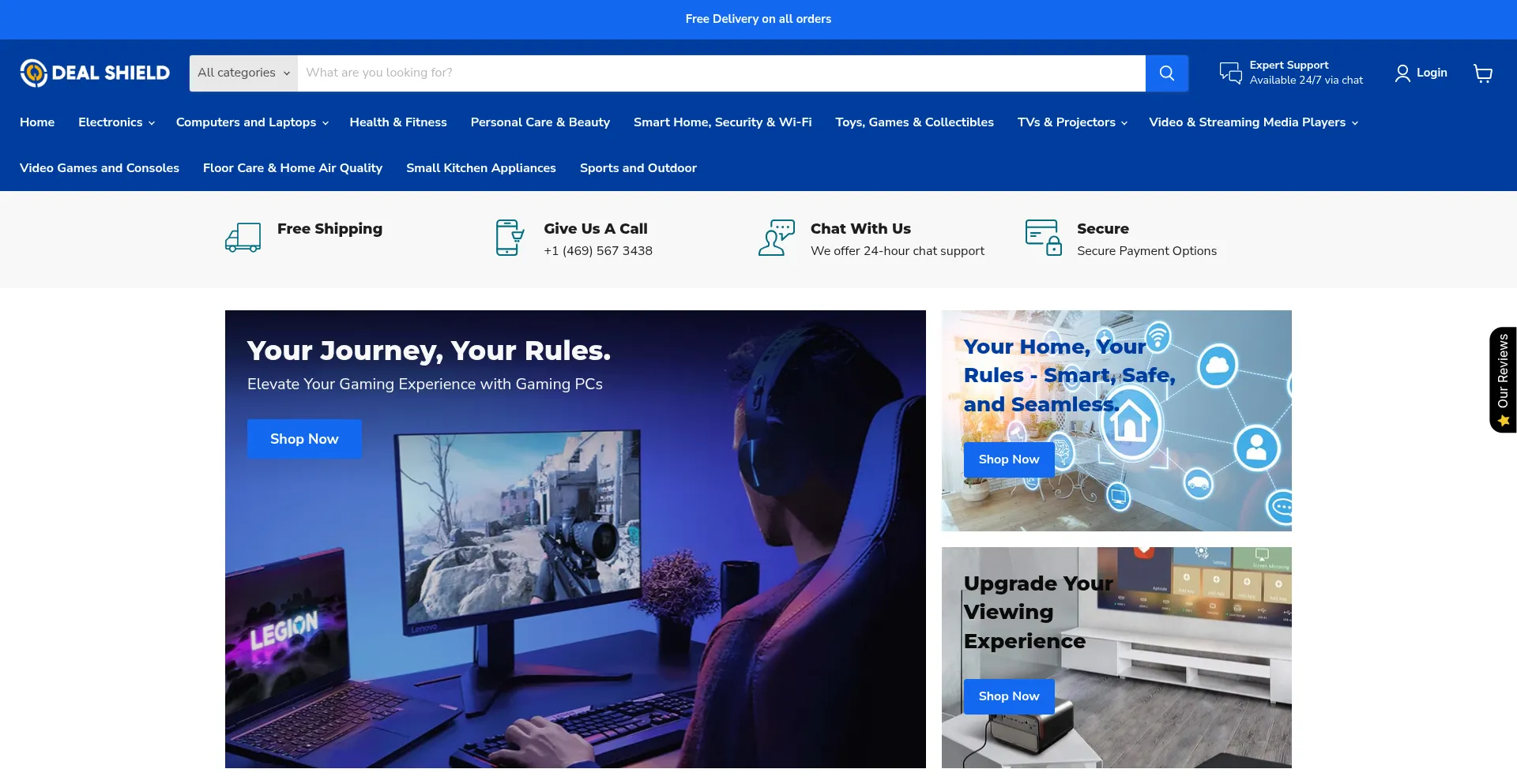 Website screenshot of Deal-shield.com