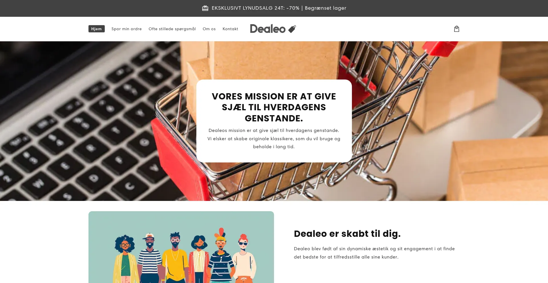 Website screenshot of Dealeo-danmark.com
