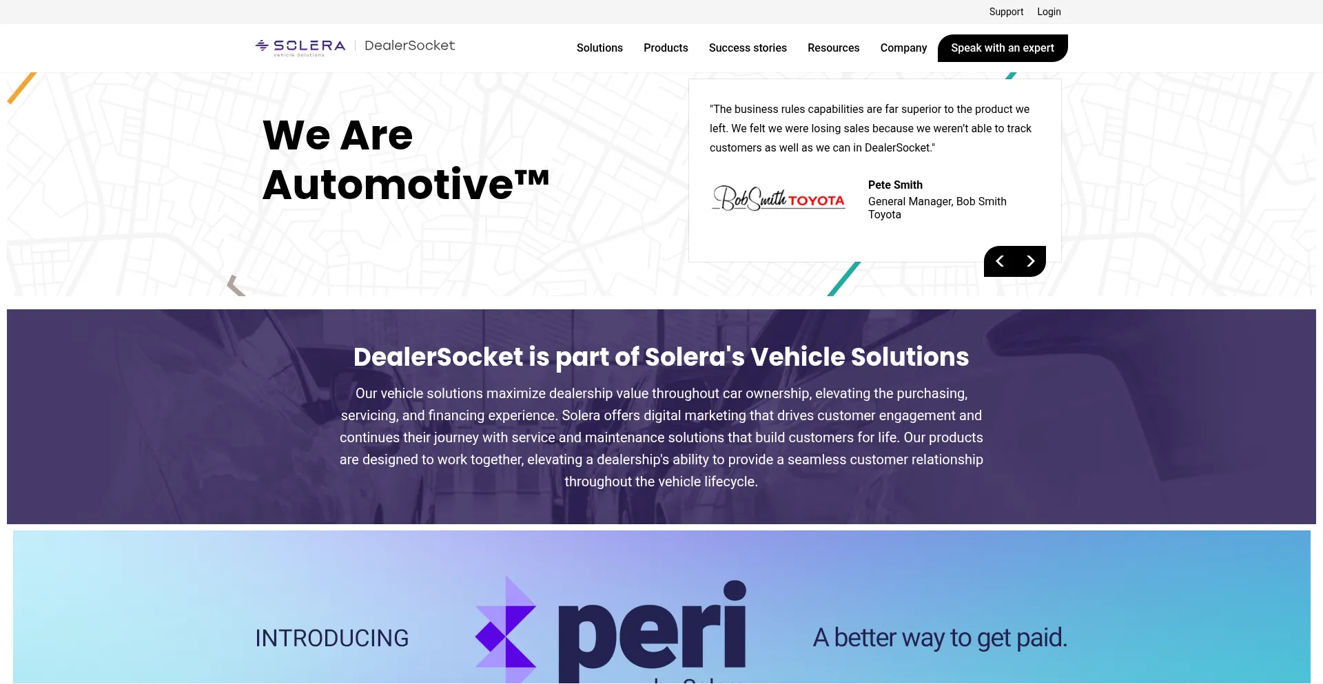 Website screenshot of Dealersocketai.com