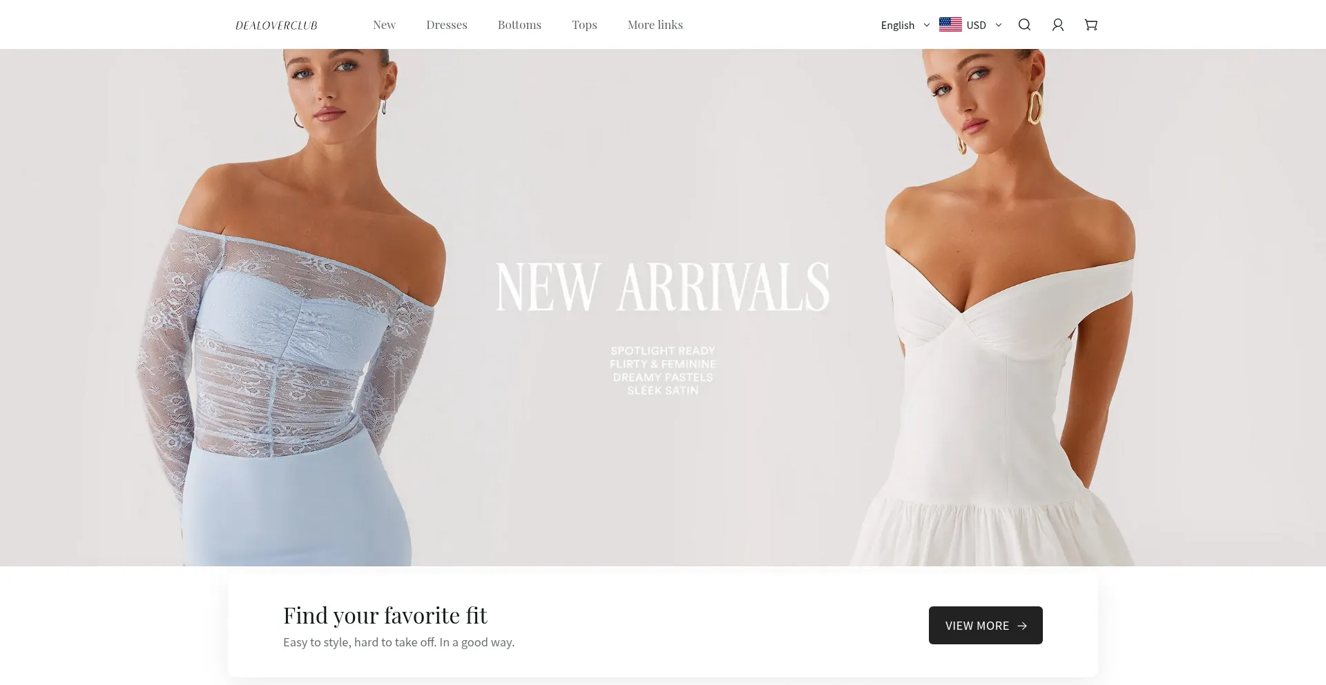 Website screenshot of Dealoverclub.com