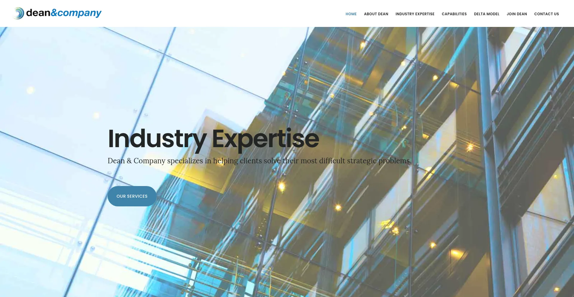 Dean.com Screenshot