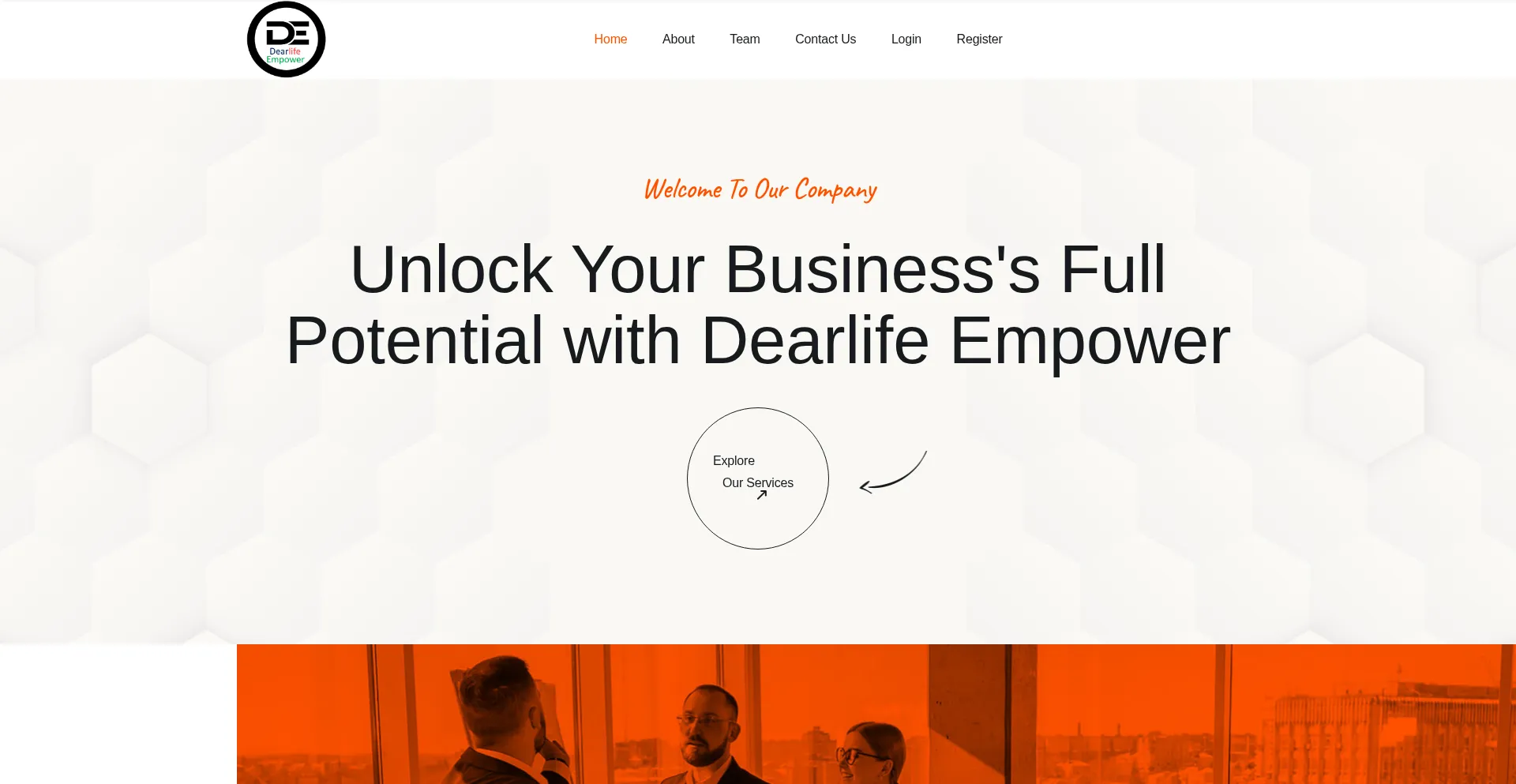 Website screenshot of Dearlifeempower.info