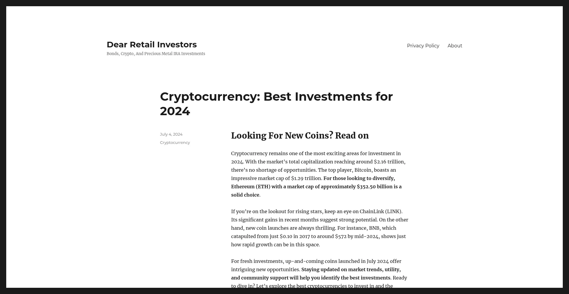 Dearretailinvestors.com