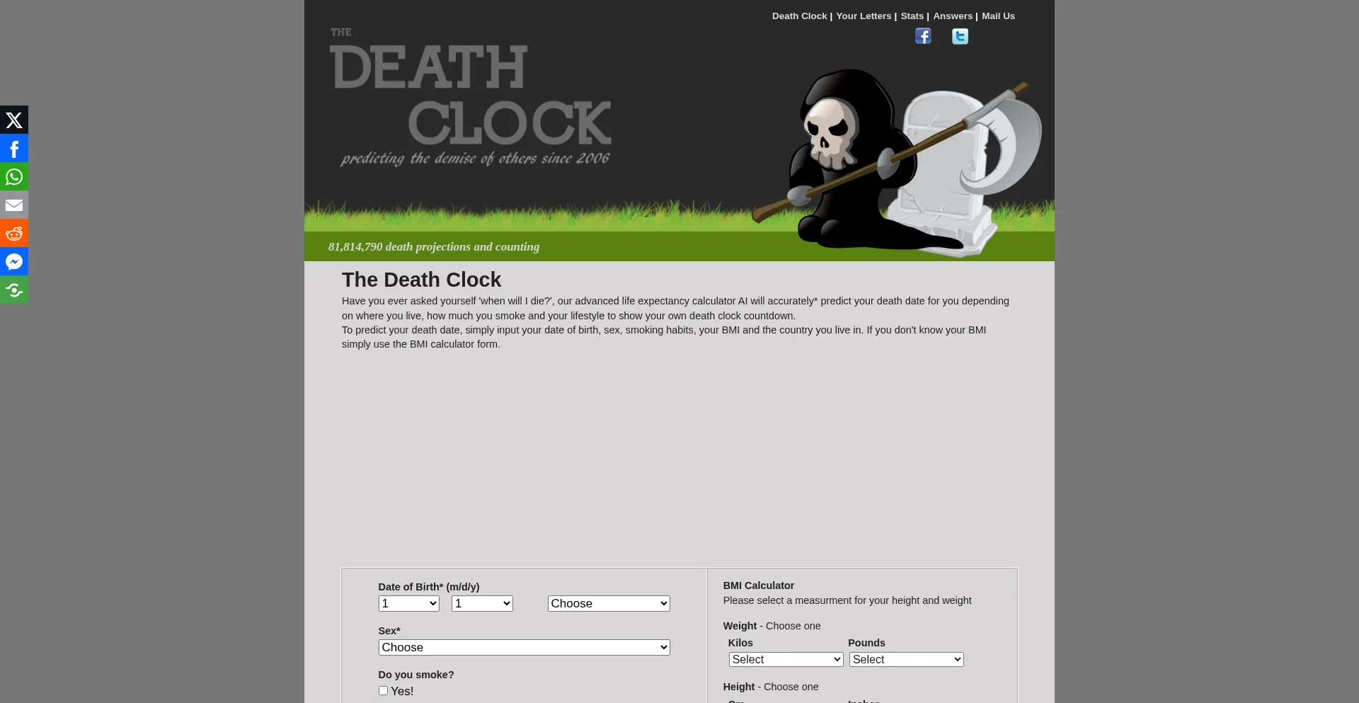 Death-clock.org Reviews and Reputation (87/100 Trust Score)