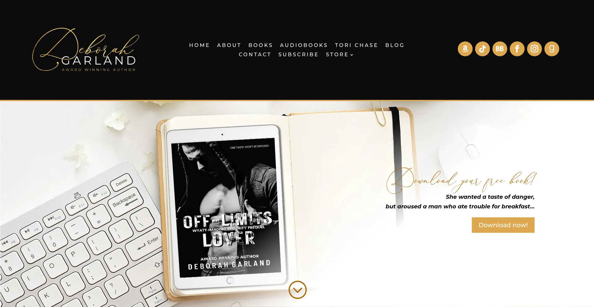 Deborahgarlandauthor.com Screenshot