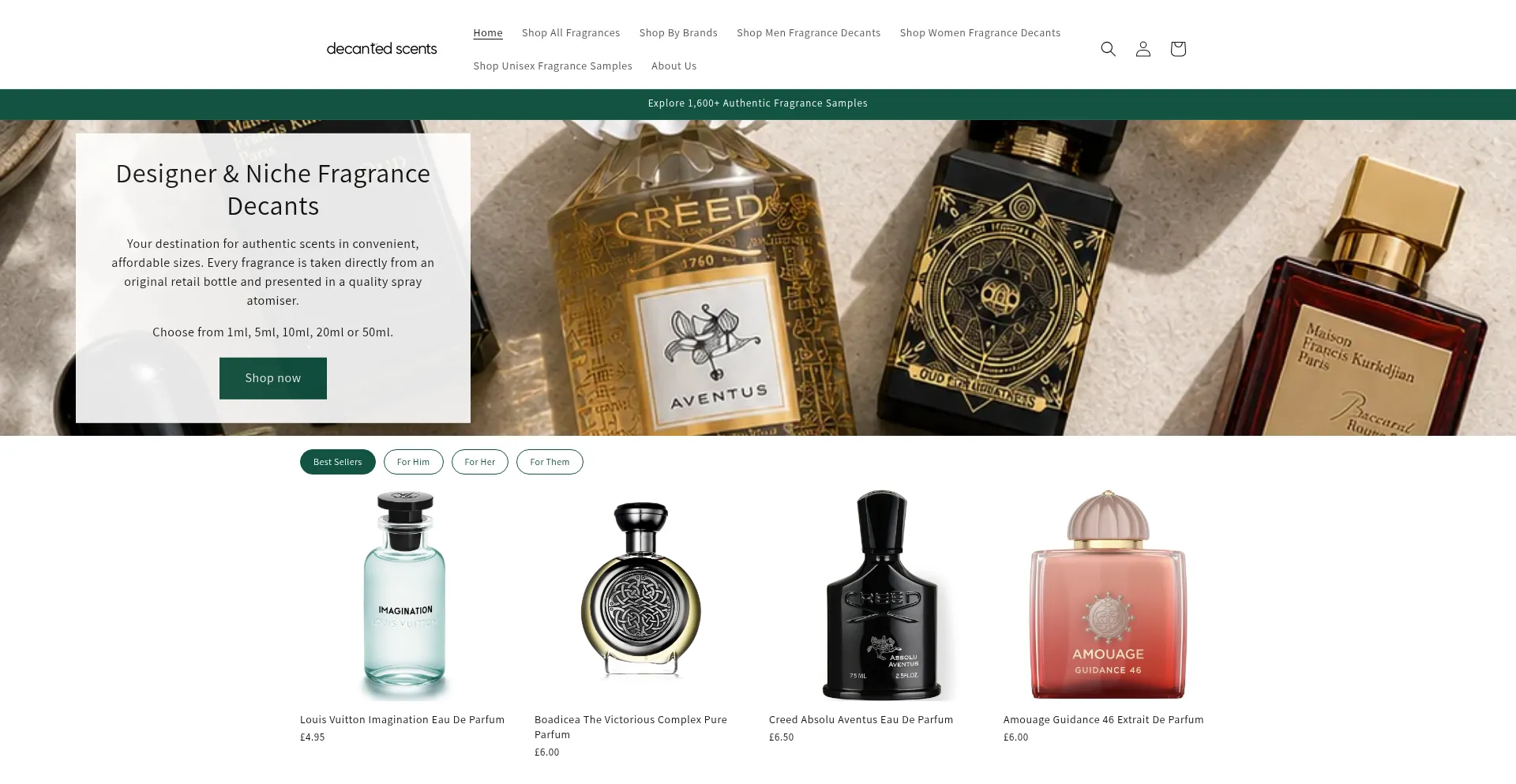 Decantedscents.co.uk