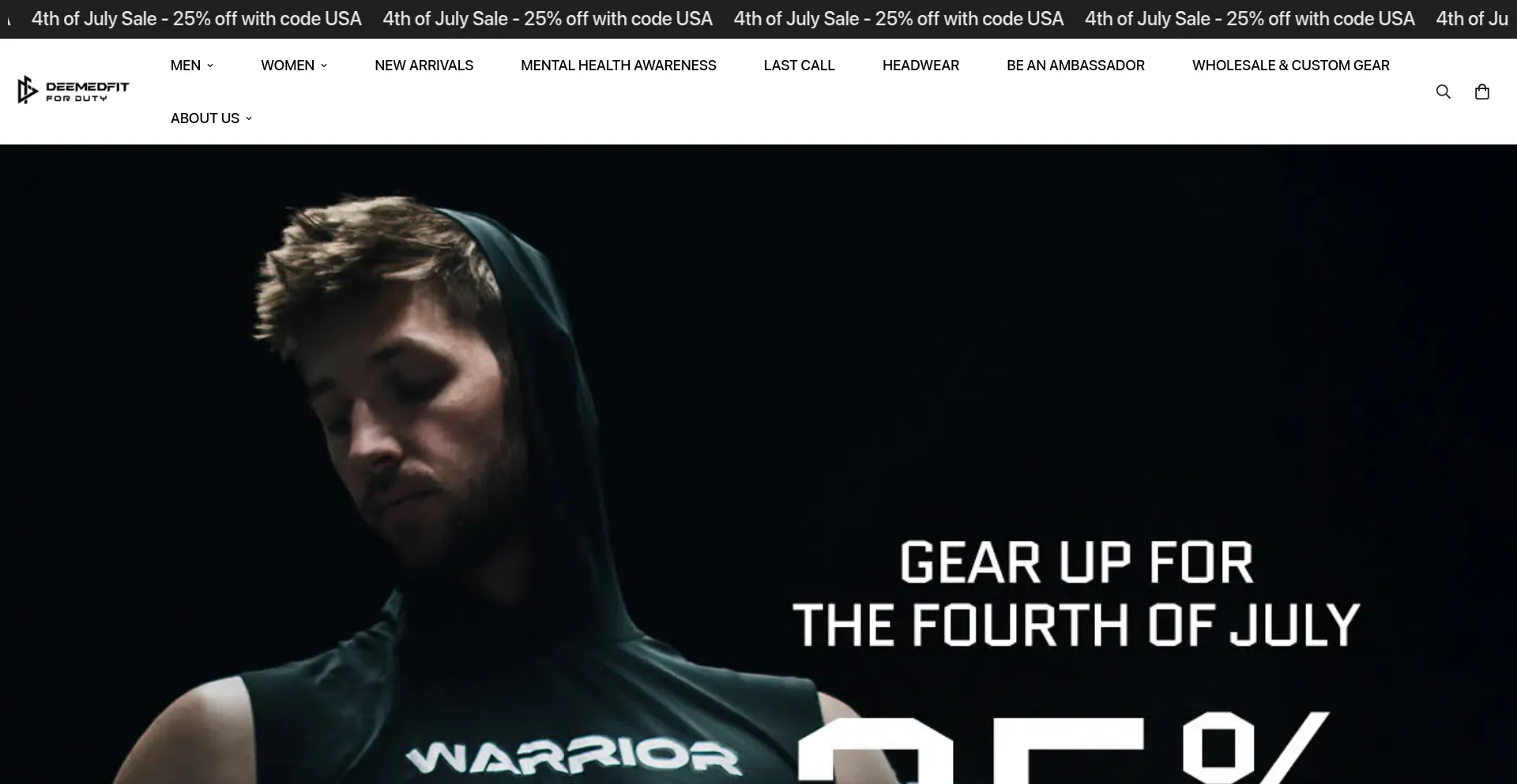 Website screenshot of Deemedfit.co