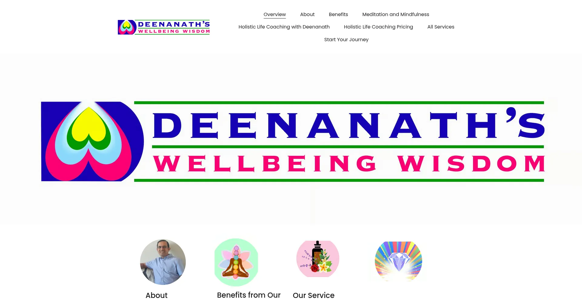 Website screenshot of Deenanath.com