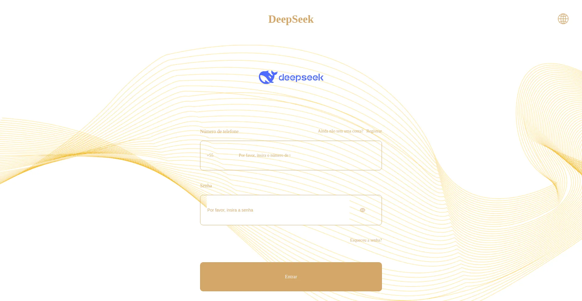 Website screenshot of Deep2025.com