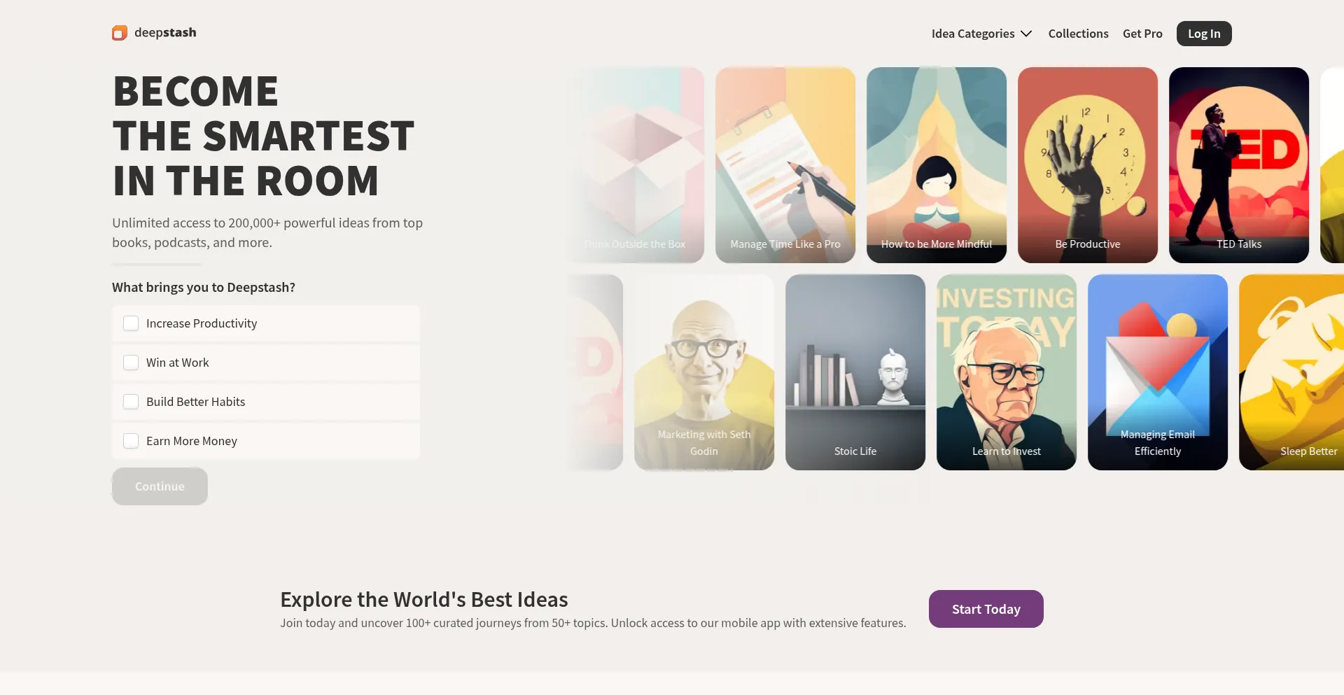 Deepstash.com Screenshot