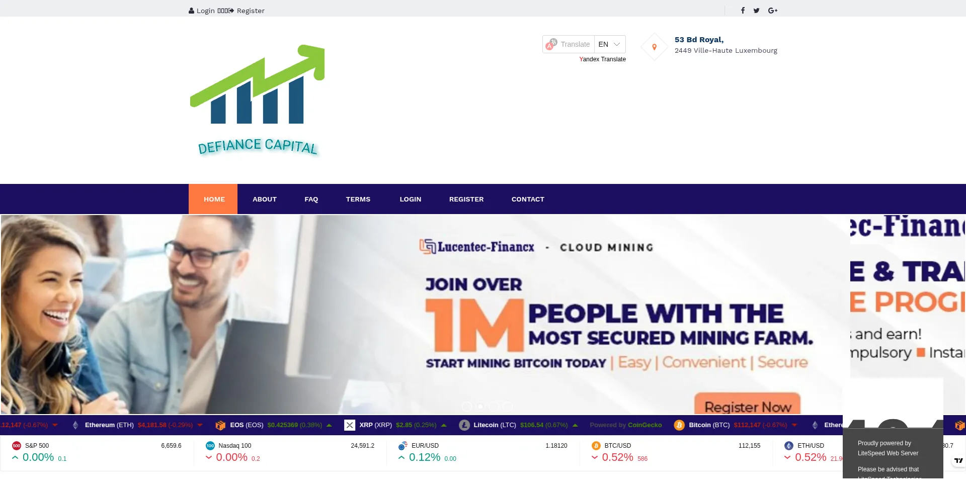 Defiance-capital.com Screenshot