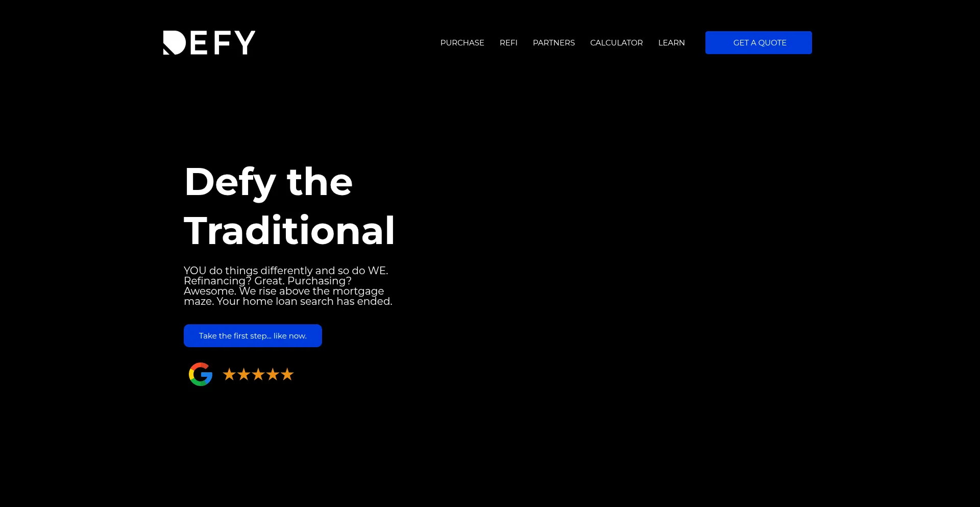 Defymortgage.com Screenshot