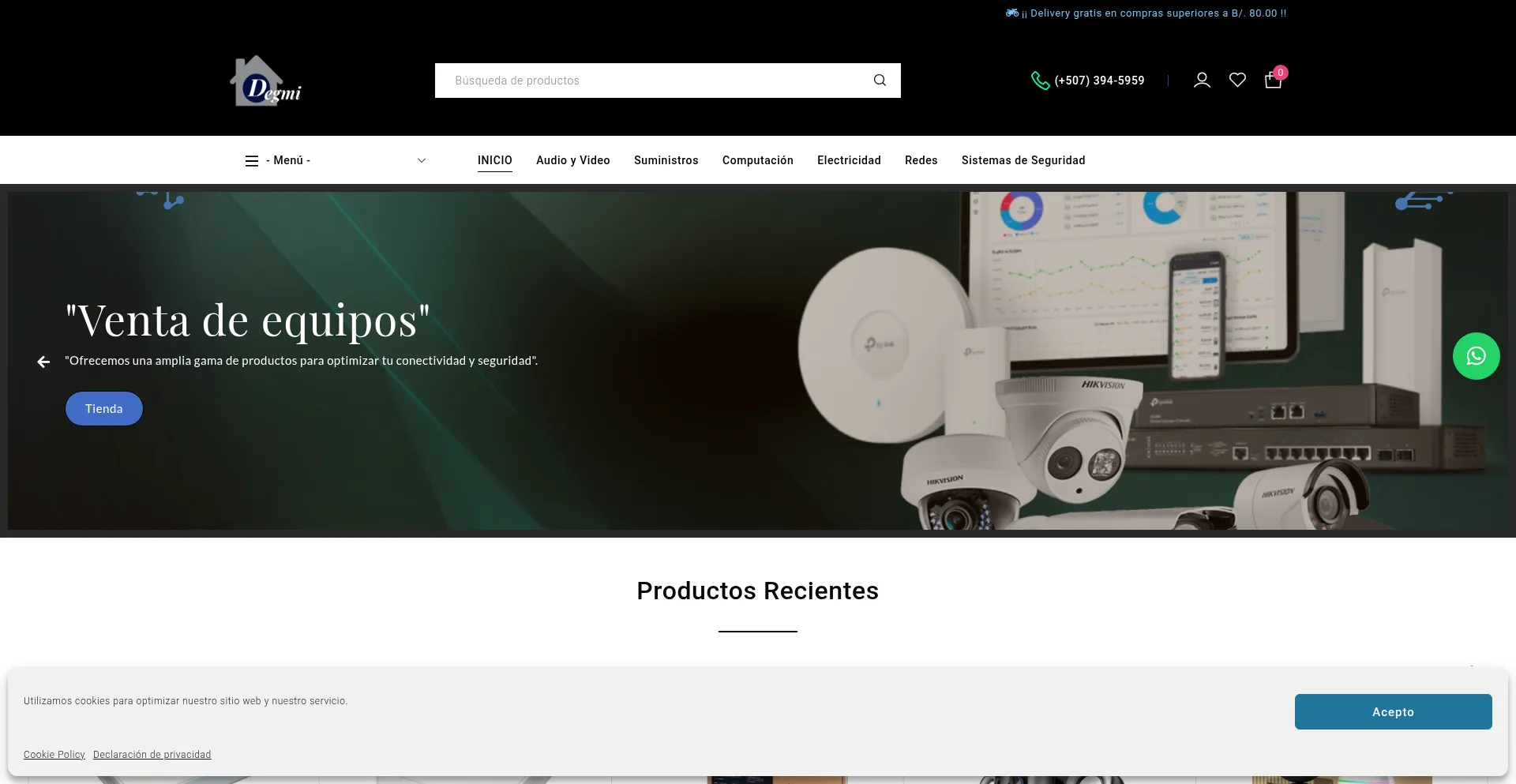 Website screenshot of Degmi.com