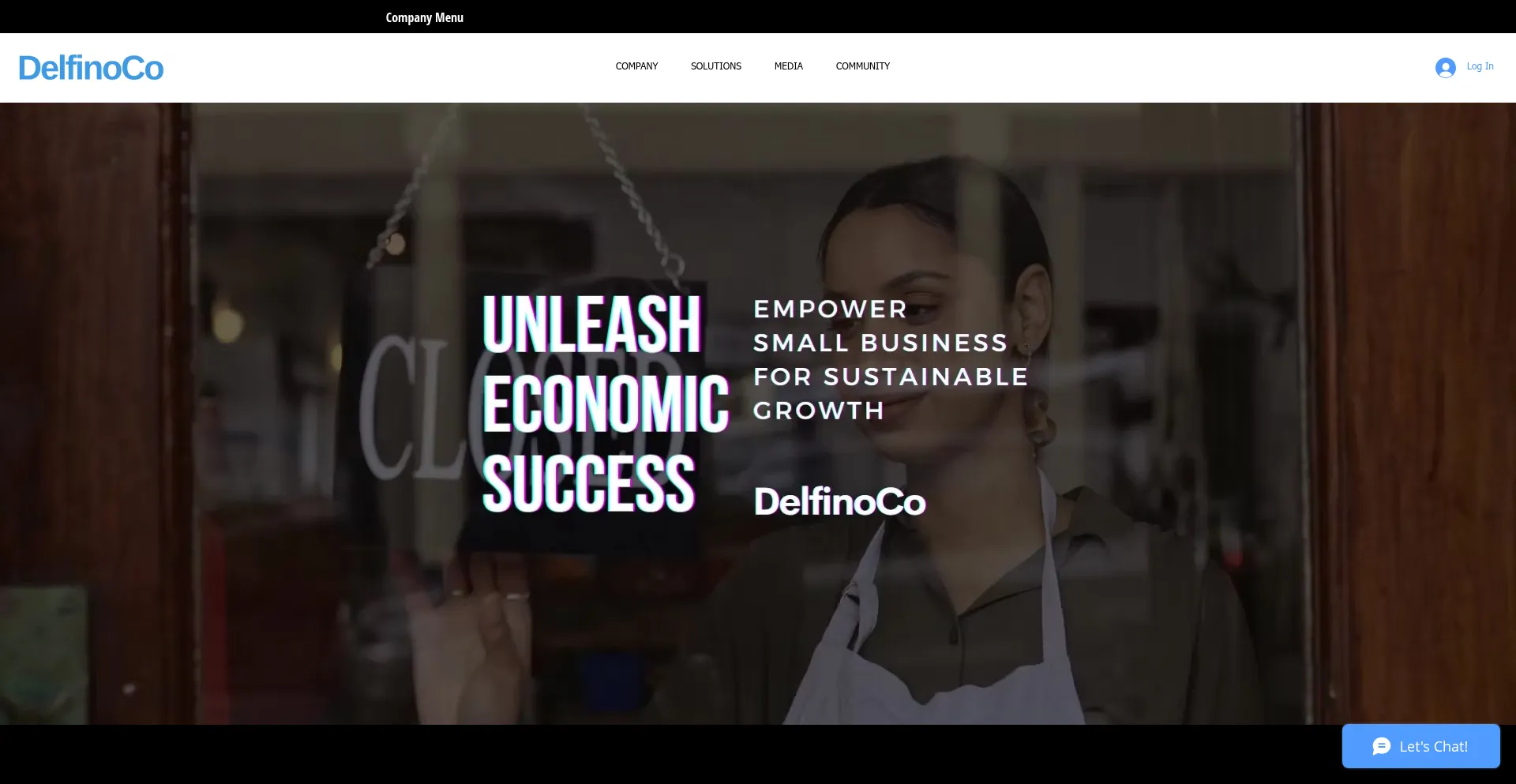 Website screenshot of Delfinoco.com