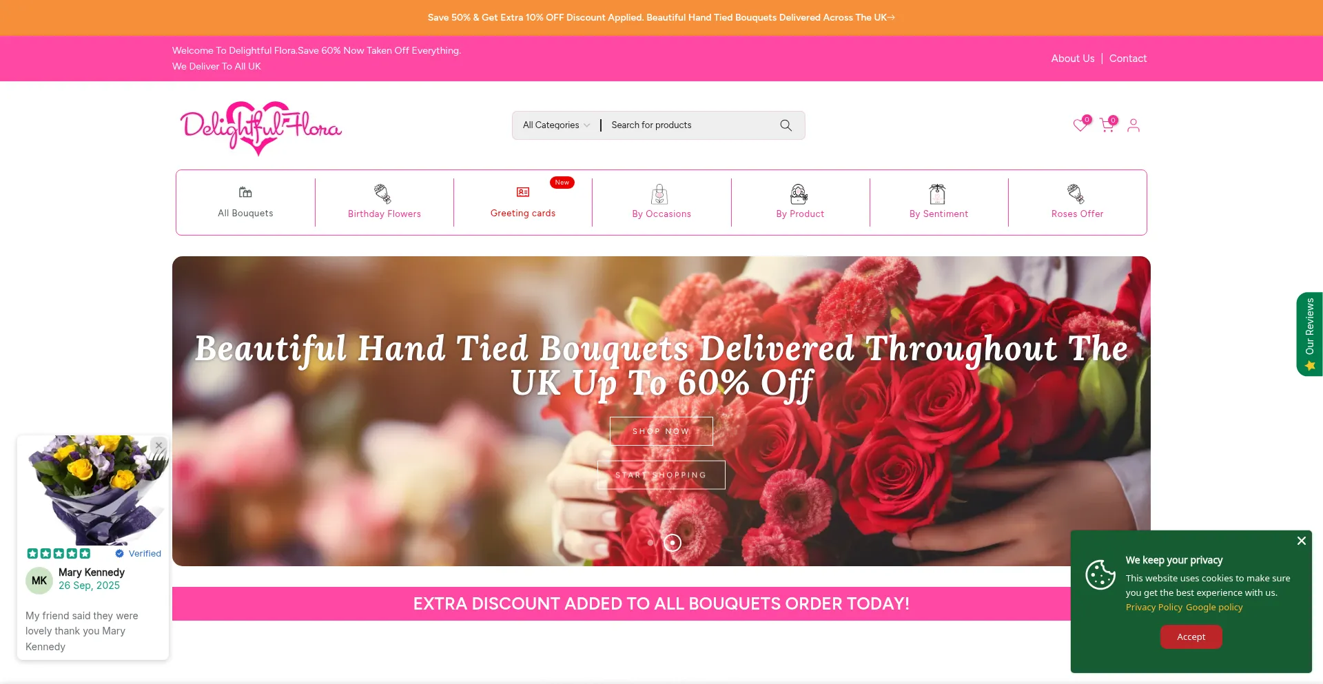 Delightfulflora.co.uk Screenshot
