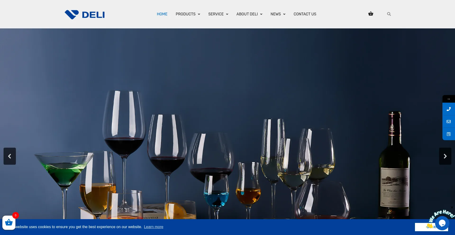 Deliglassware.com Screenshot