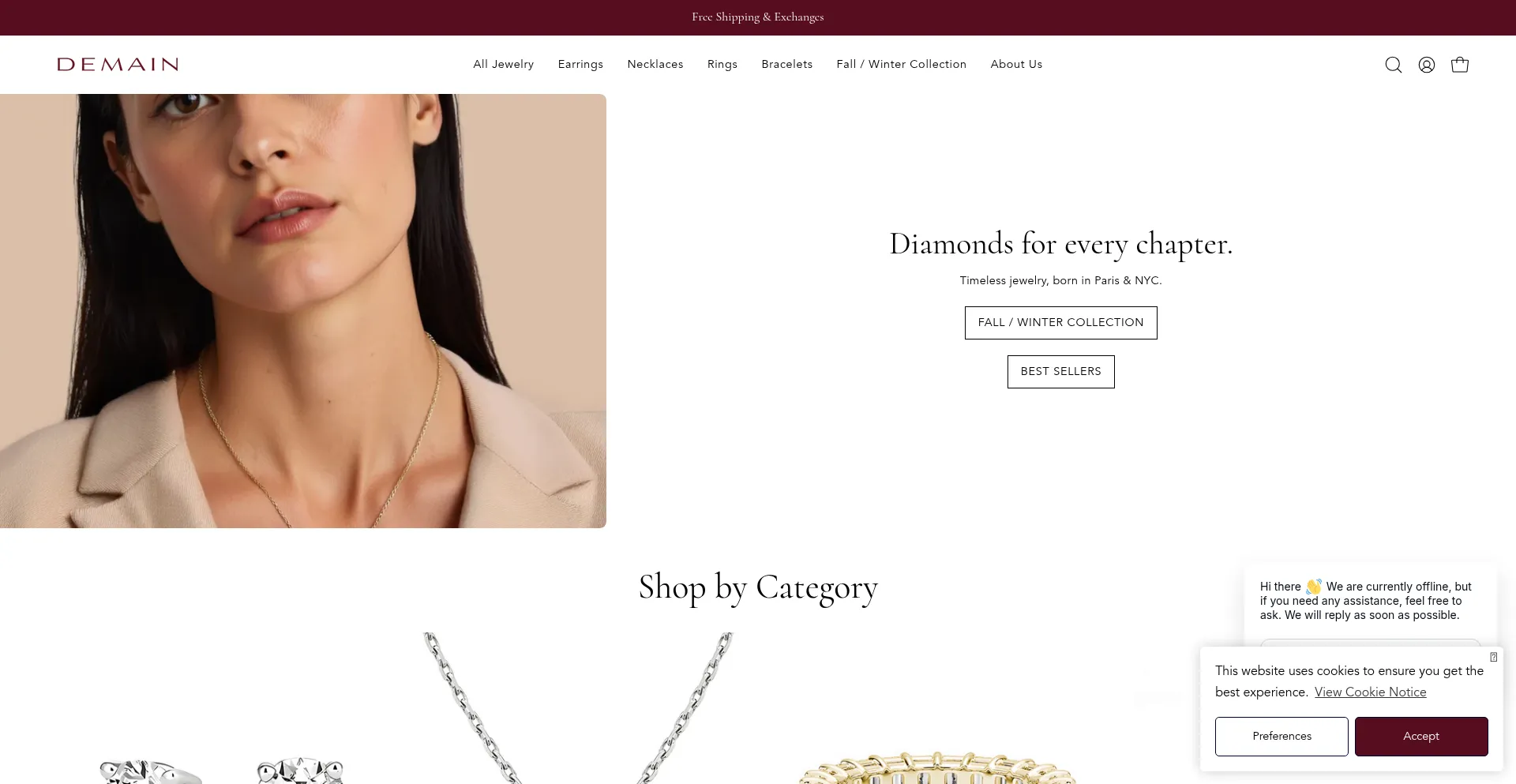 Demaindiamonds.com Screenshot