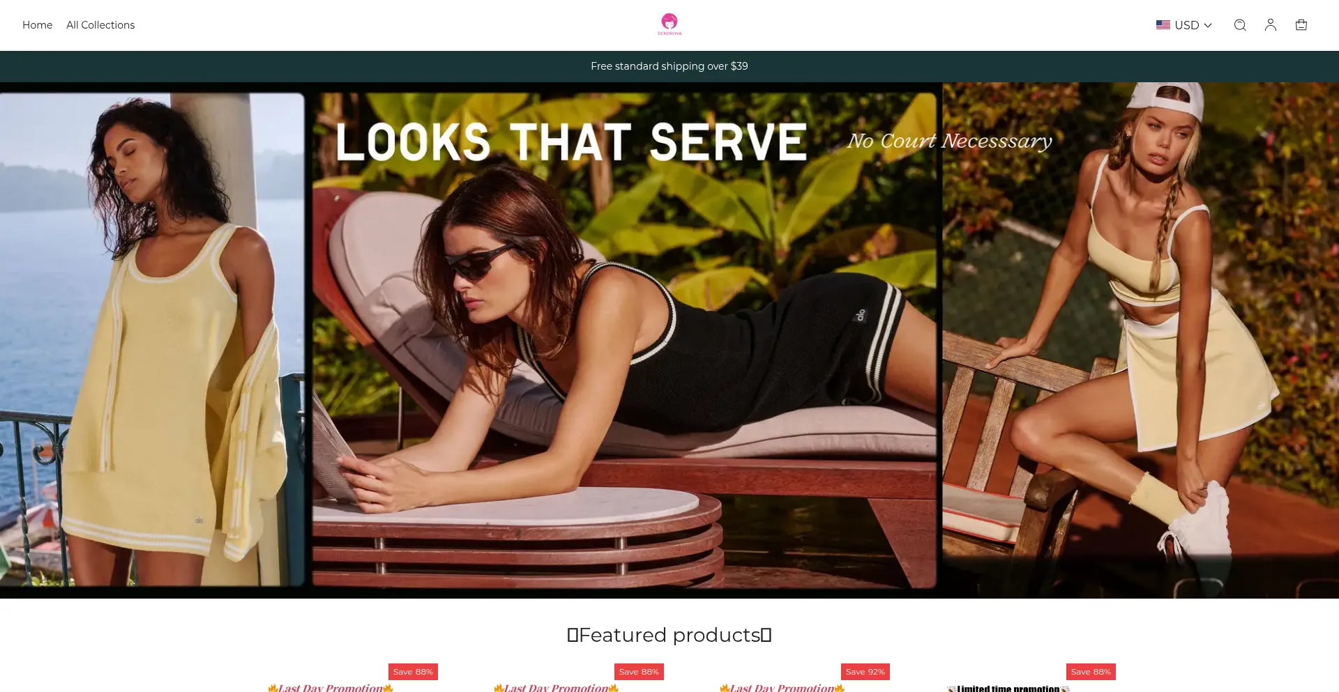 Website screenshot of Dendrova.com