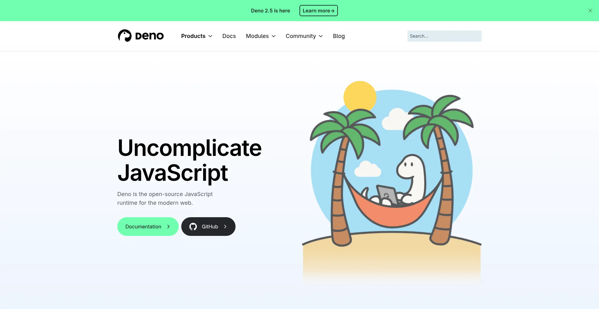 Deno.com Screenshot