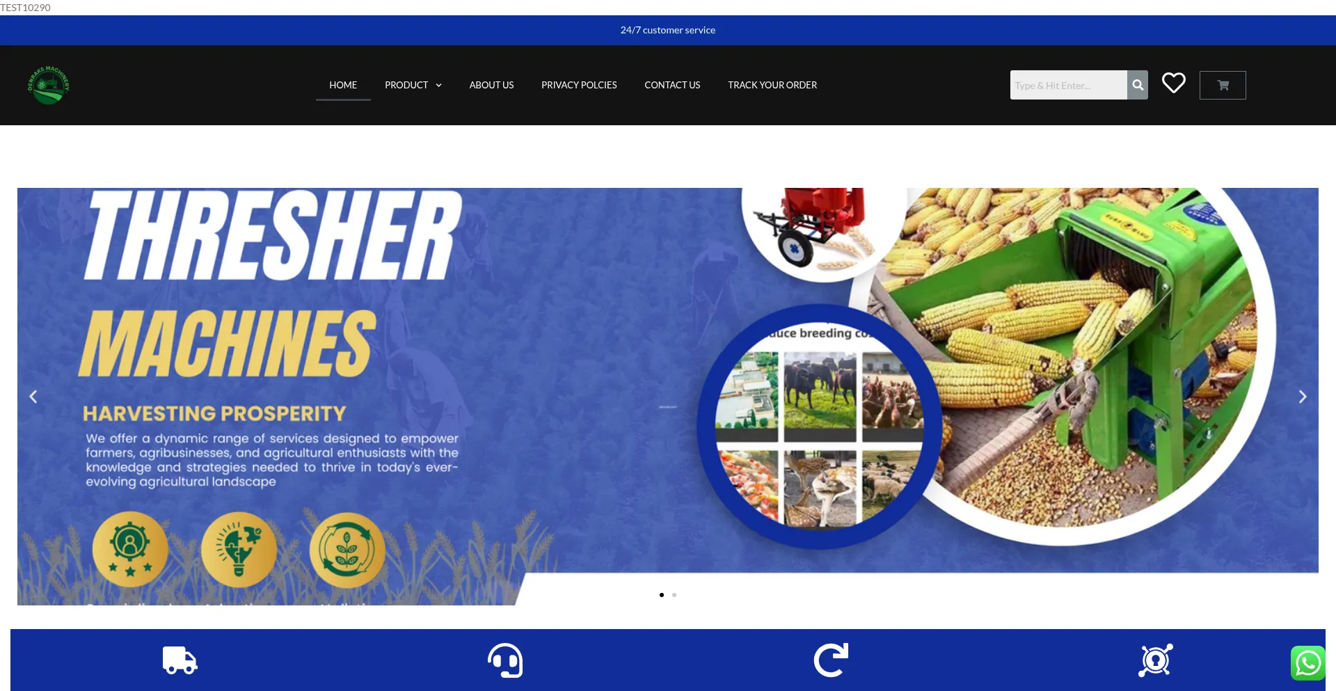 Website screenshot of Denrak.com