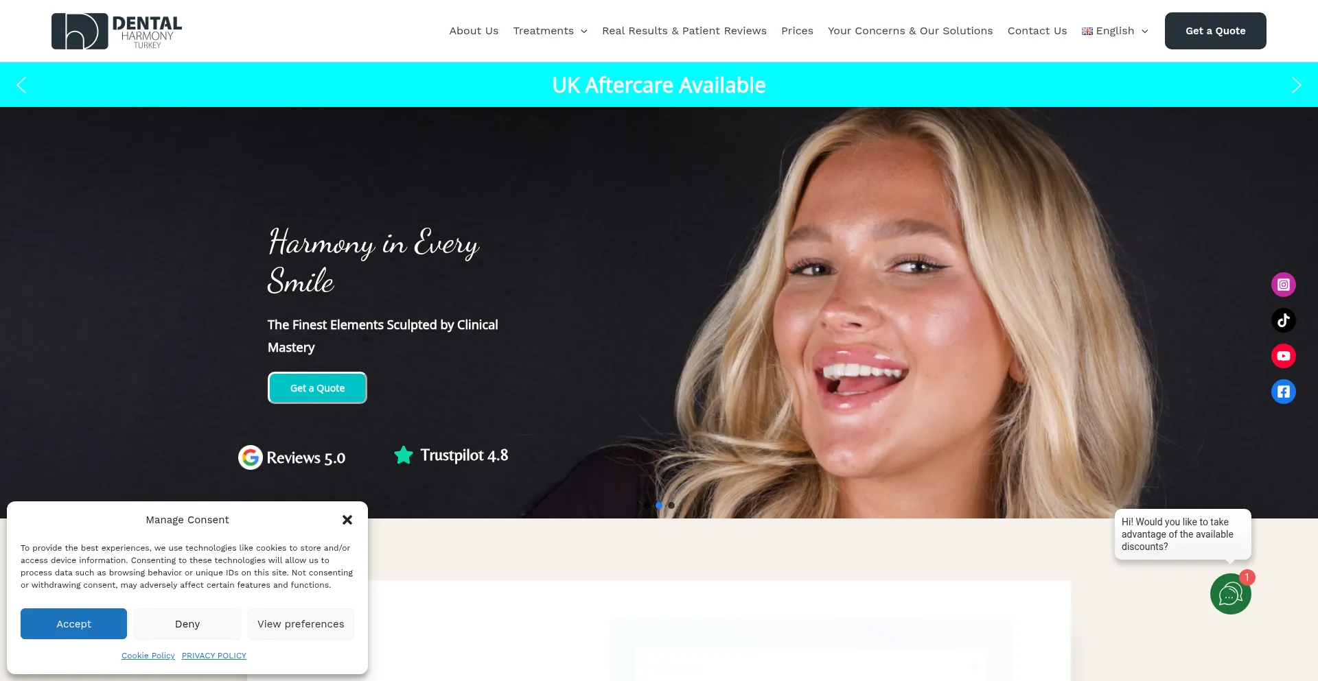 Dentalharmonyturkey.com