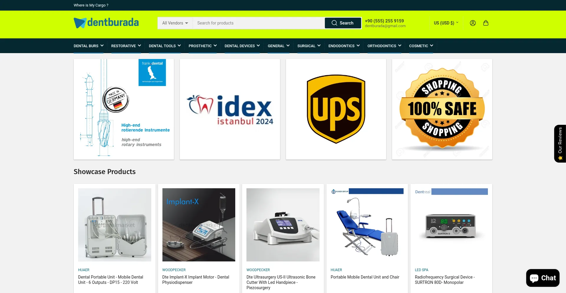 Website screenshot of Dentburada.com