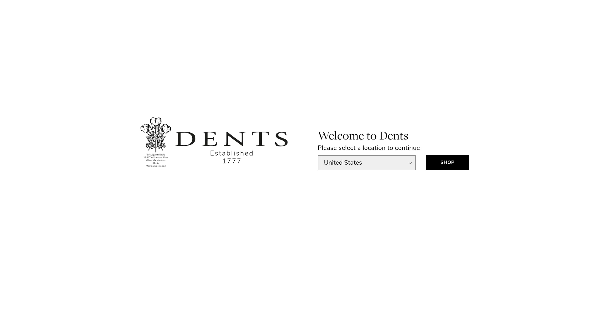 Website screenshot of Dentsgloves.com