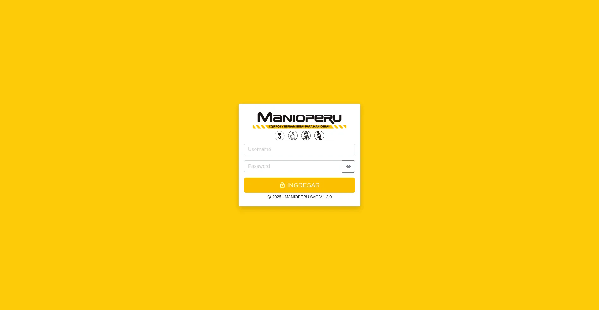 Website screenshot of Desa.siscorp.manioperu.com
