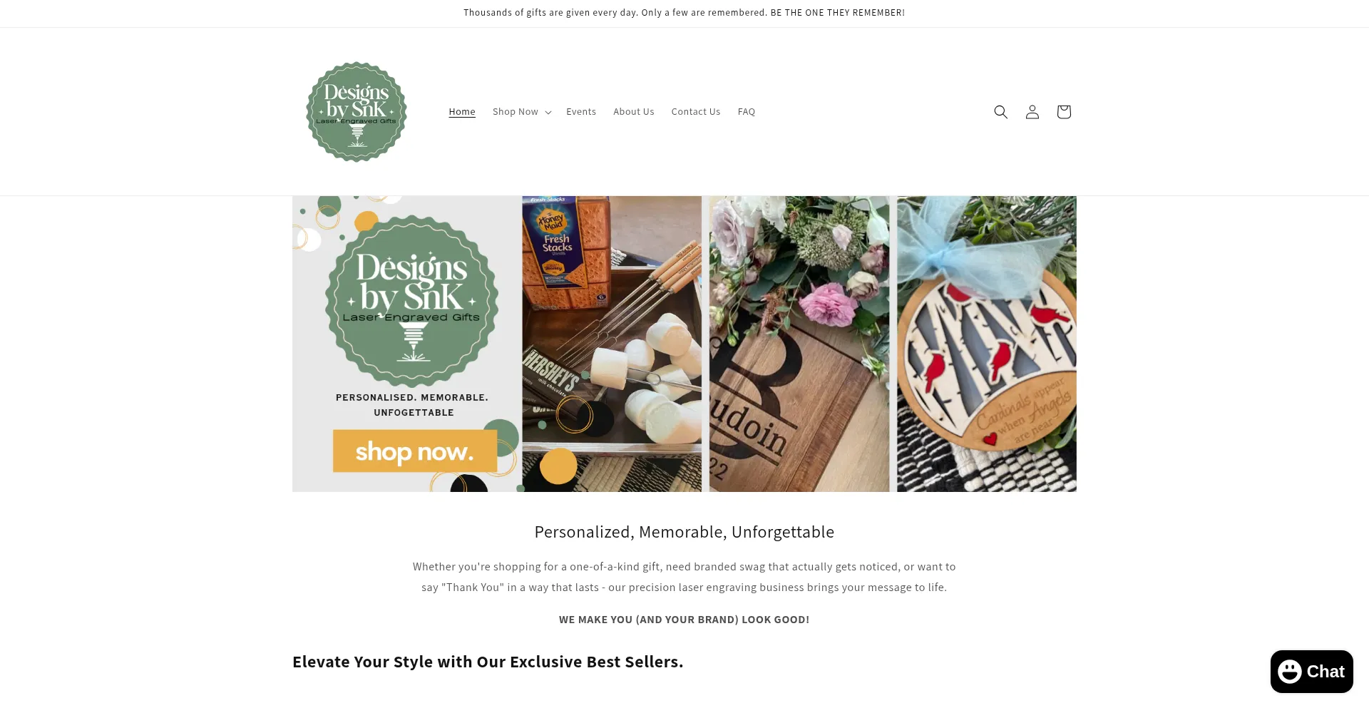 Designsbysnk.com Screenshot