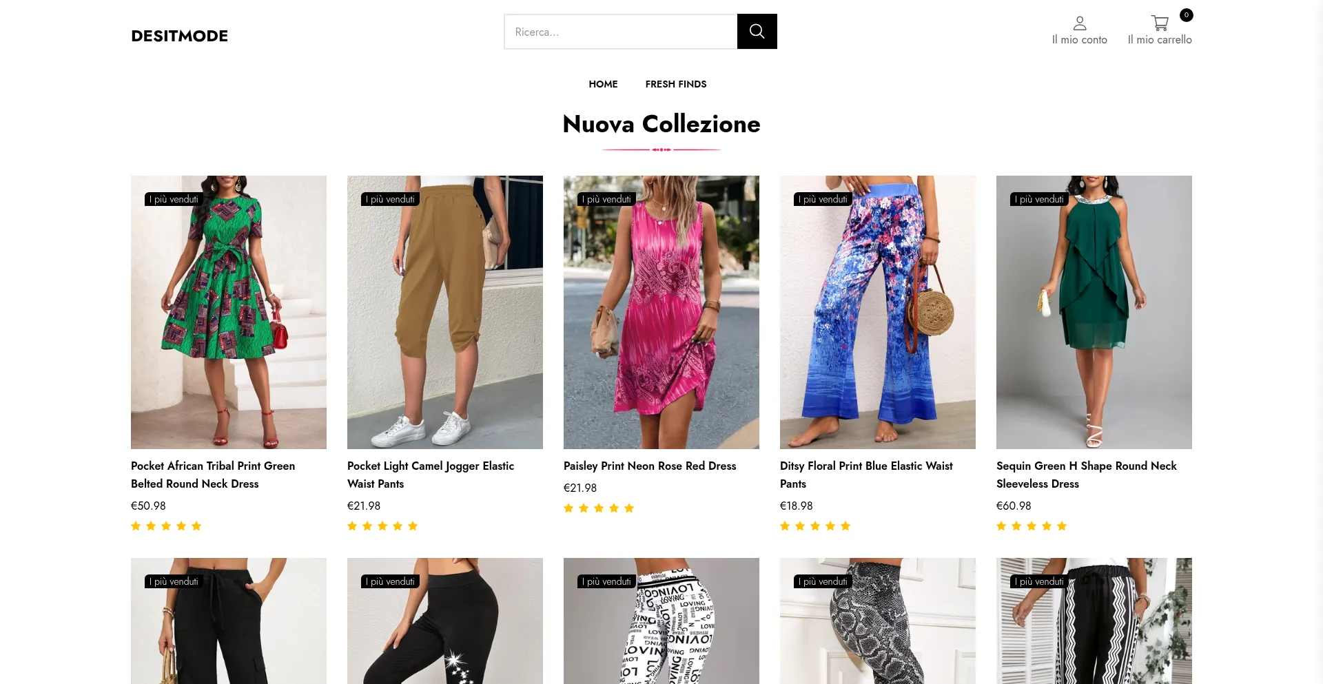 Website screenshot of Desitmode.com