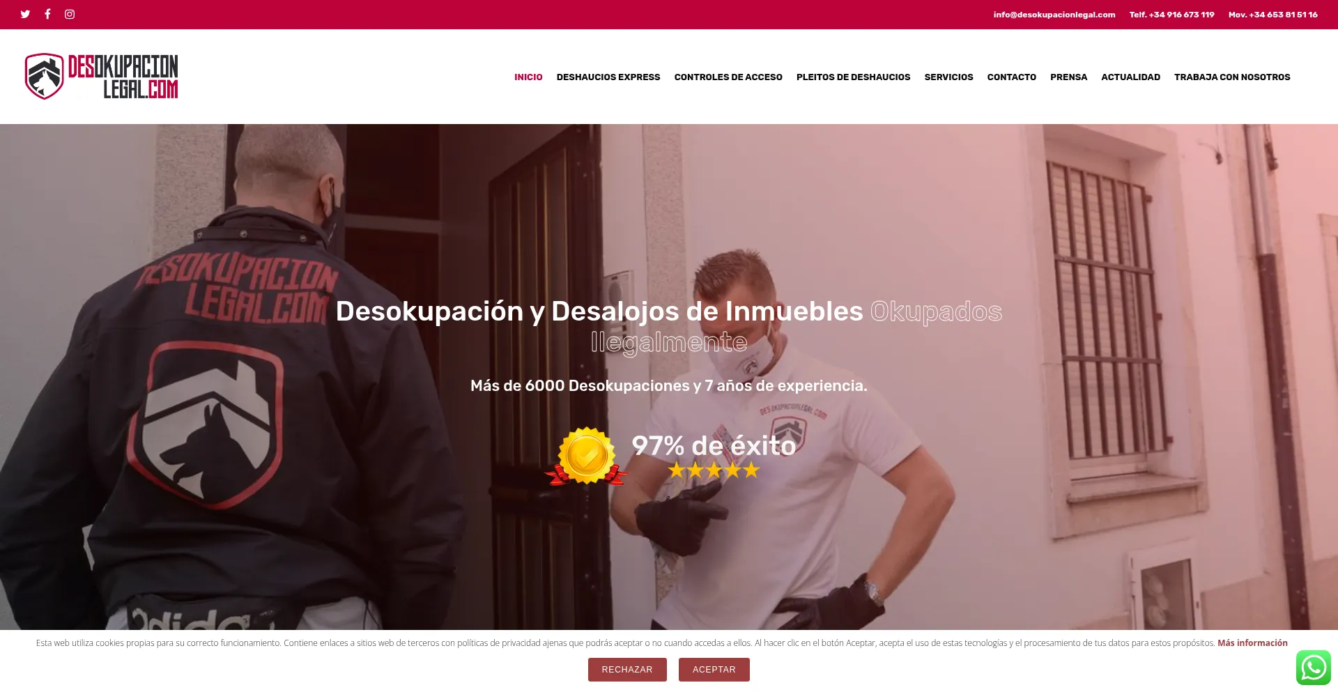 Desokupacionlegal.com Screenshot