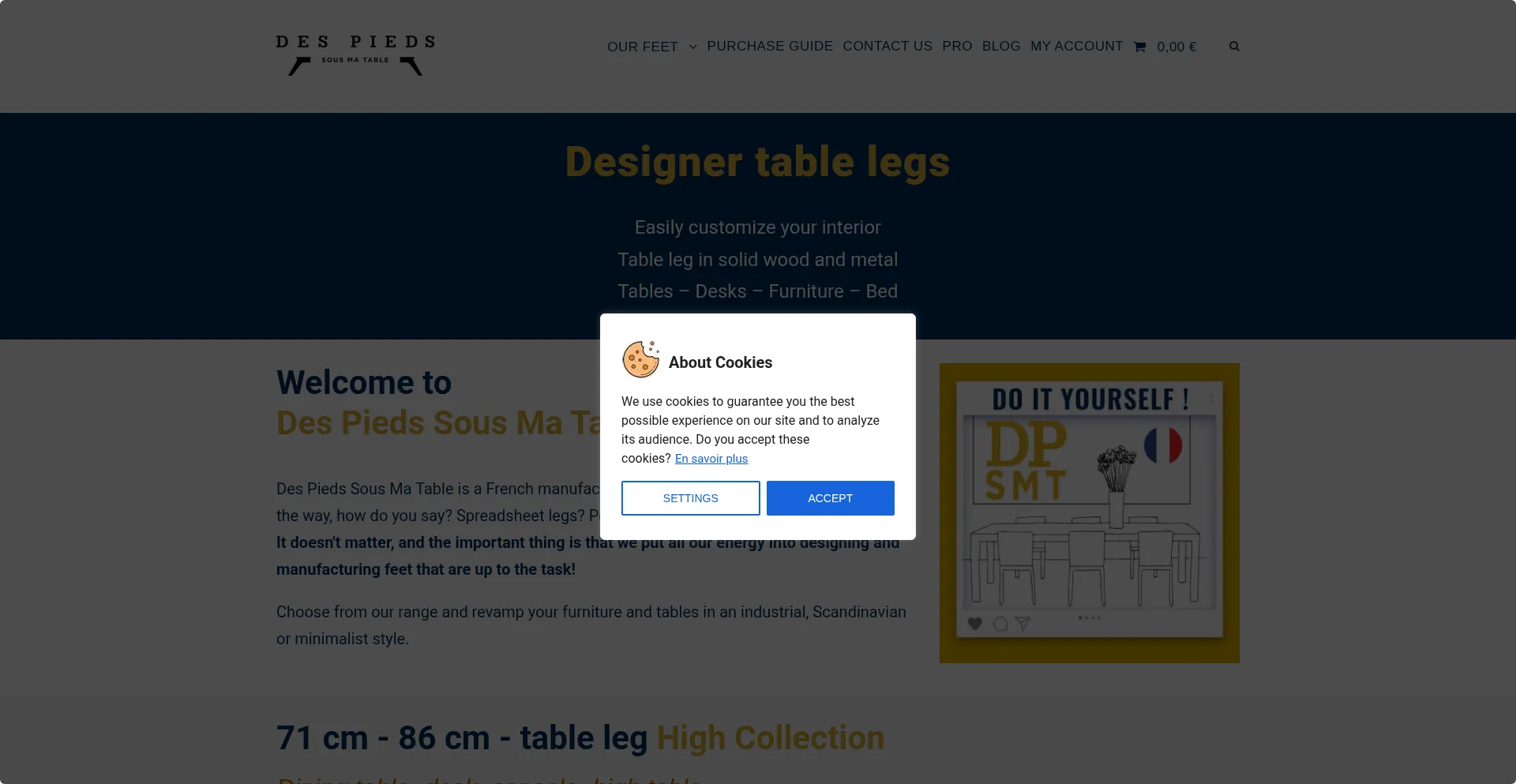Despiedssousmatable.com Screenshot