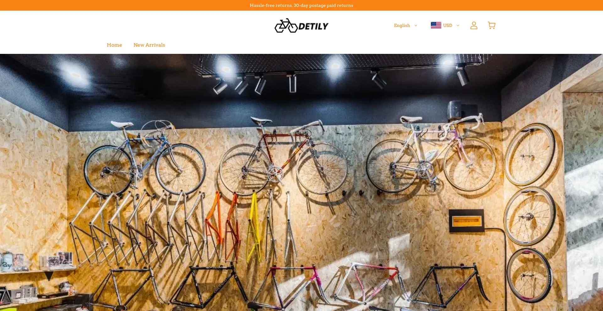 Website screenshot of Detily.com