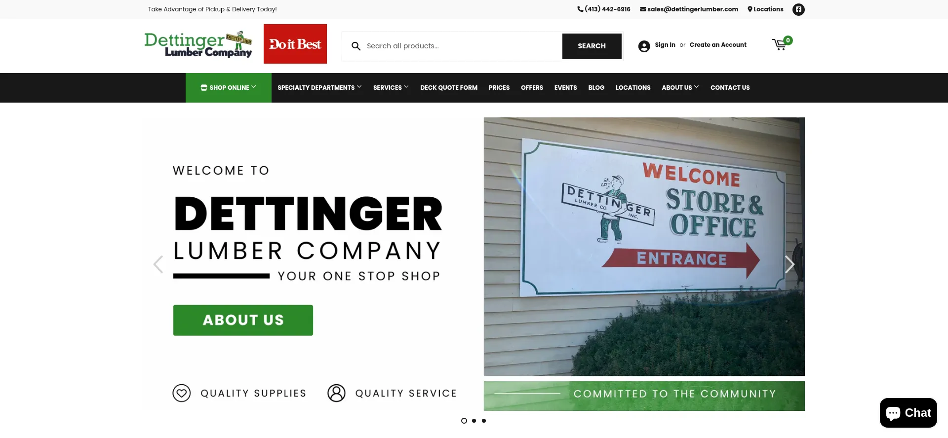 Dettingerlumber.com